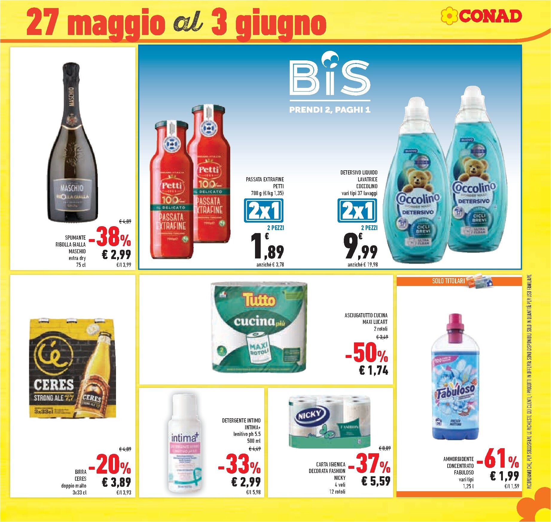 conad - Volantino attuale di Conad valido dal lunedì 25/05/2026 al mercoledì 03/06/2026 - page: 39