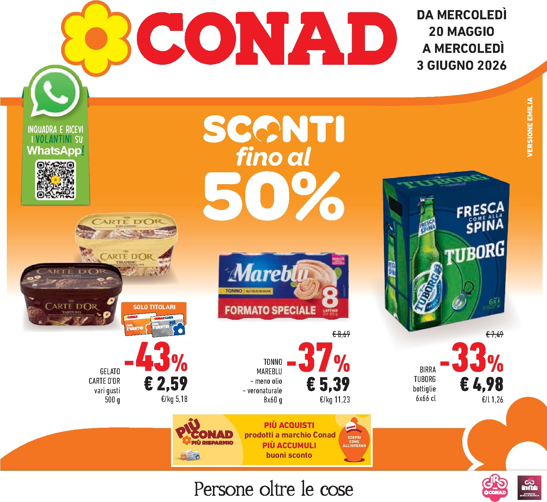 conad - Volantino attuale di Conad valido dal lunedì 25/05/2026 al mercoledì 03/06/2026