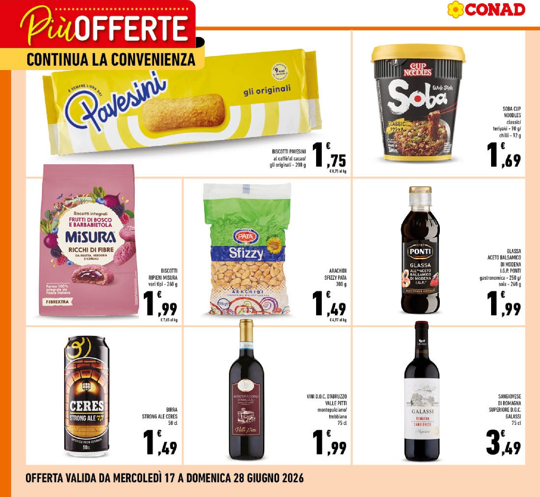conad - Volantino futuro Conad - Più Offerte valido dal mercoledì 17/06/2026 al domenica 28/06/2026 - page: 2