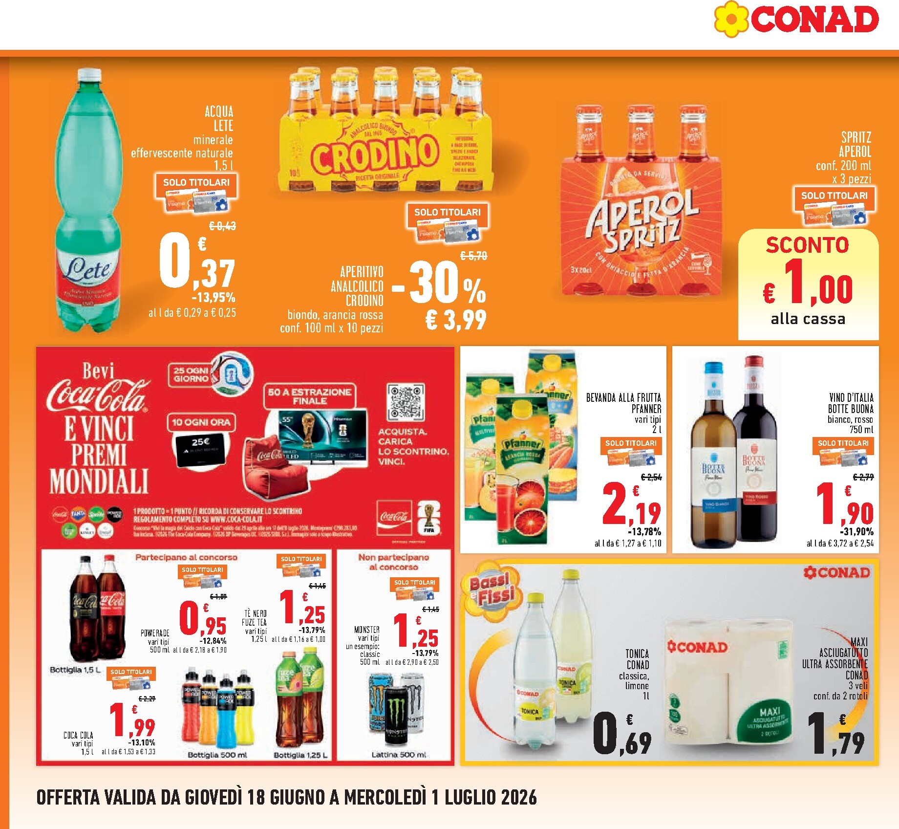 conad - Volantino futuro Conad valido dal giovedì 18/06/2026 al mercoledì 01/07/2026 - page: 18