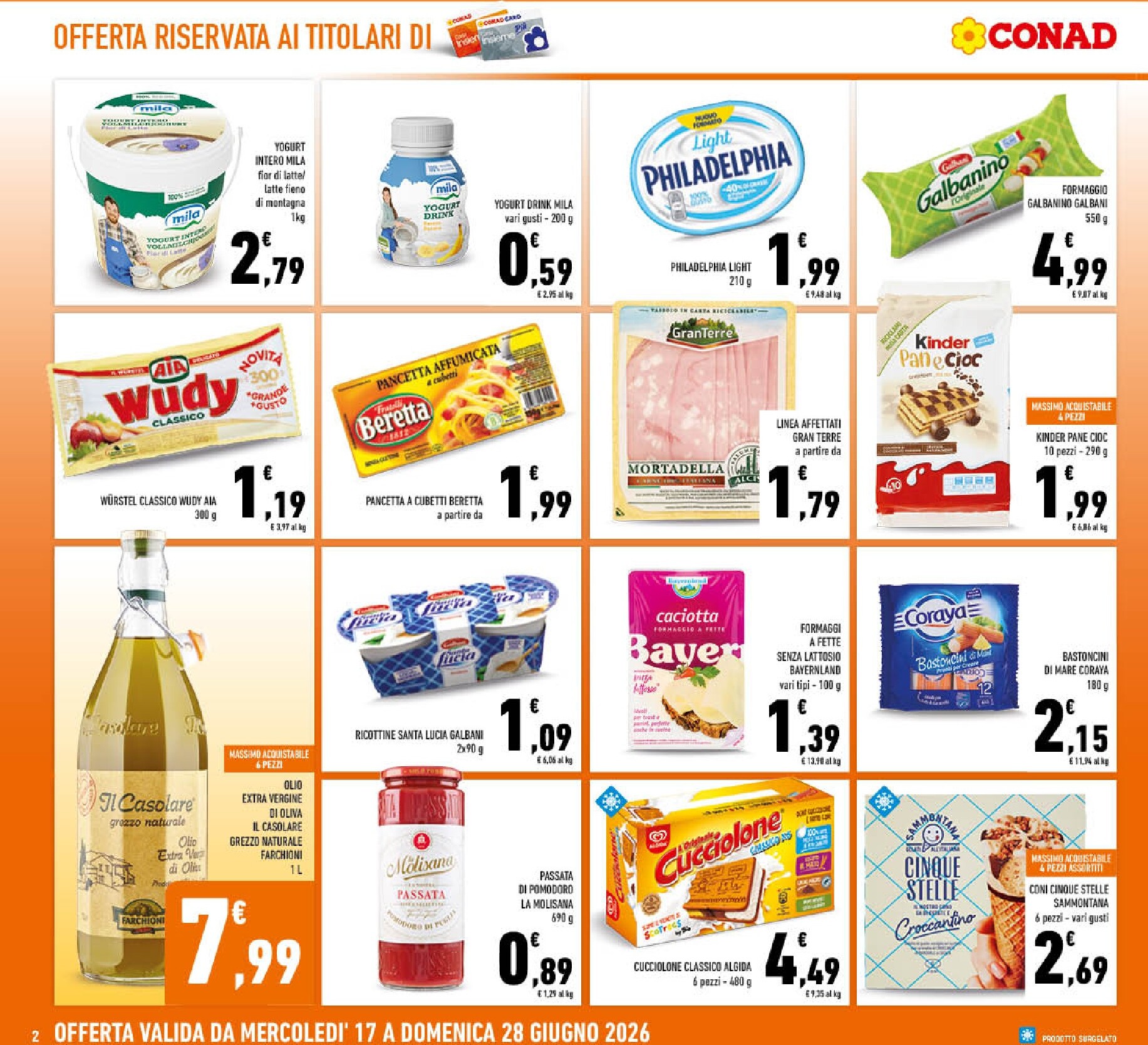 conad - Volantino futuro Conad valido dal mercoledì 17/06/2026 al domenica 28/06/2026 - page: 2