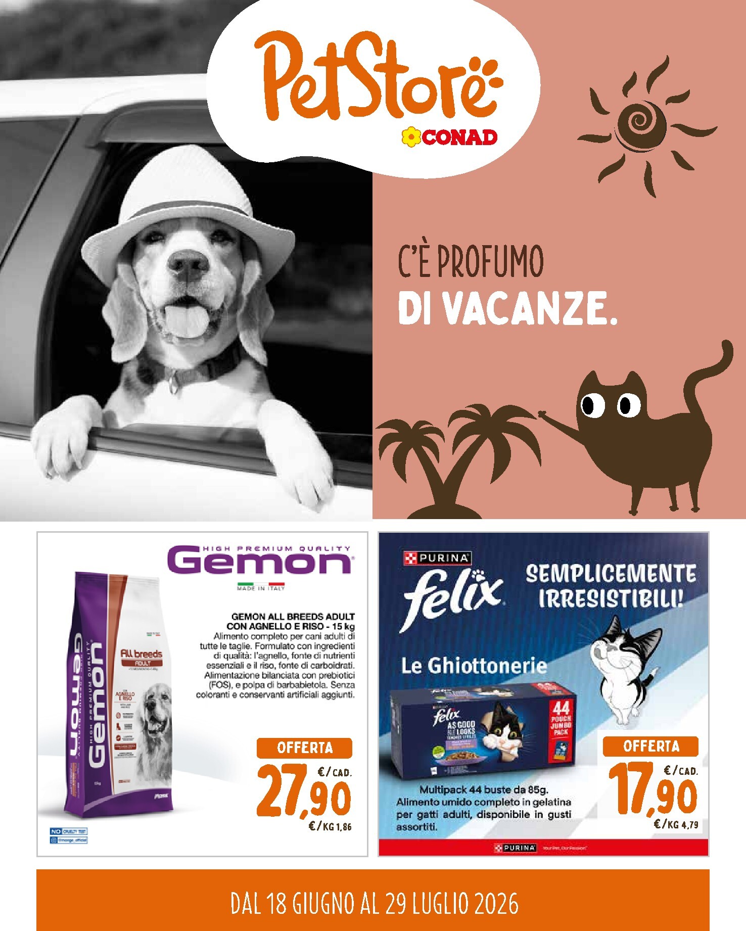 conad - Volantino futuro Conad - Pet Store valido dal giovedì 18/06/2026 al mercoledì 29/07/2026