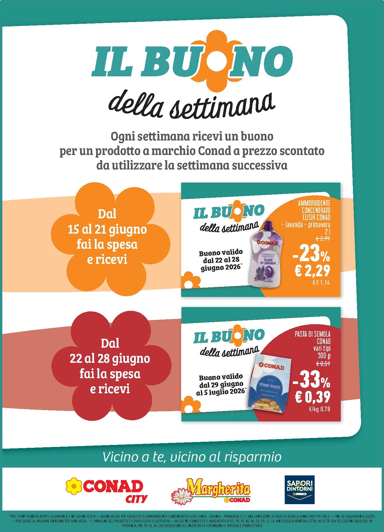 conad - Volantino futuro Conad - Margherita valido dal mercoledì 17/06/2026 al martedì 30/06/2026 - page: 18