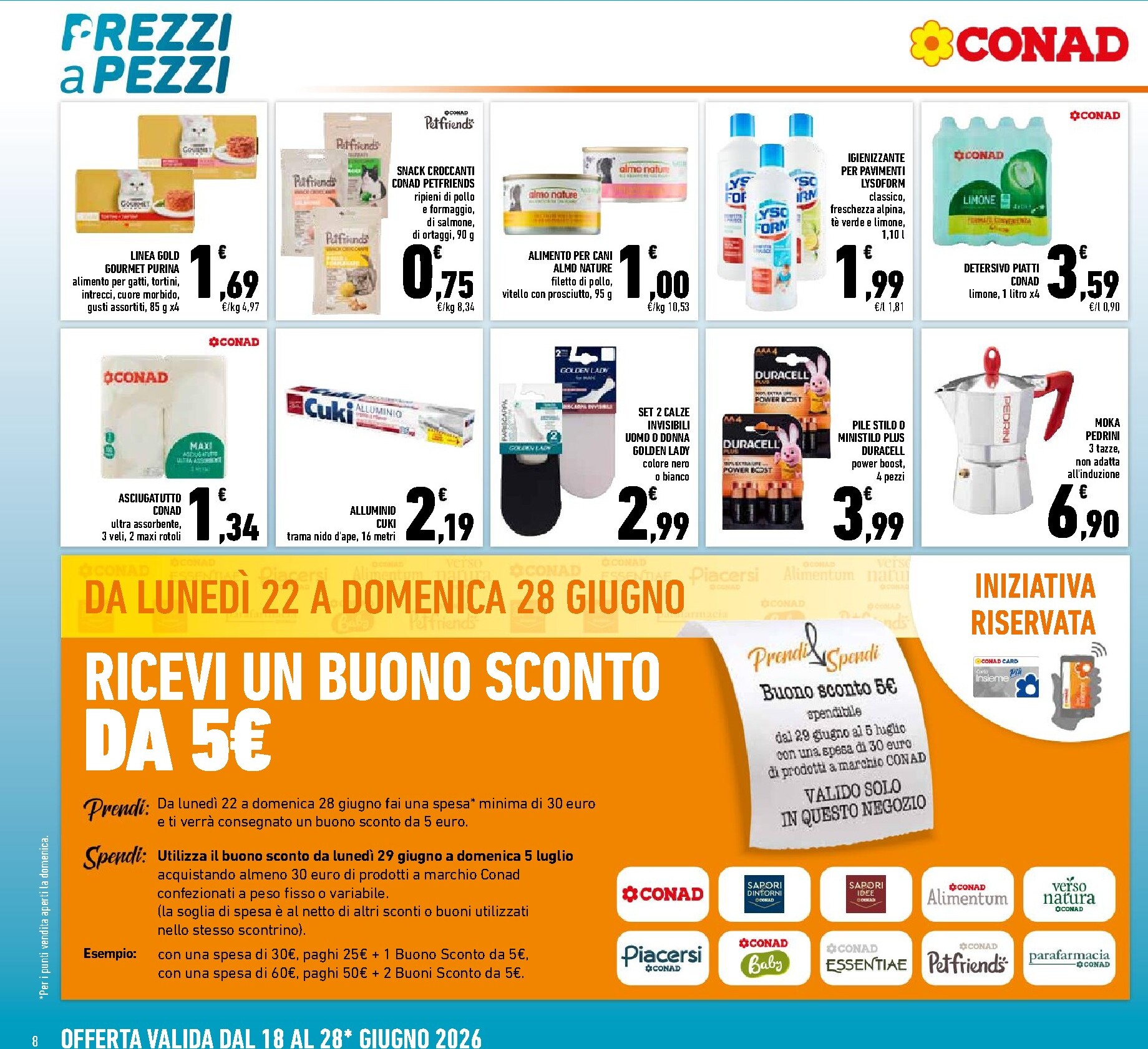 conad - Volantino attuale di Conad valido dal giovedì 18/06/2026 al domenica 28/06/2026 - page: 8