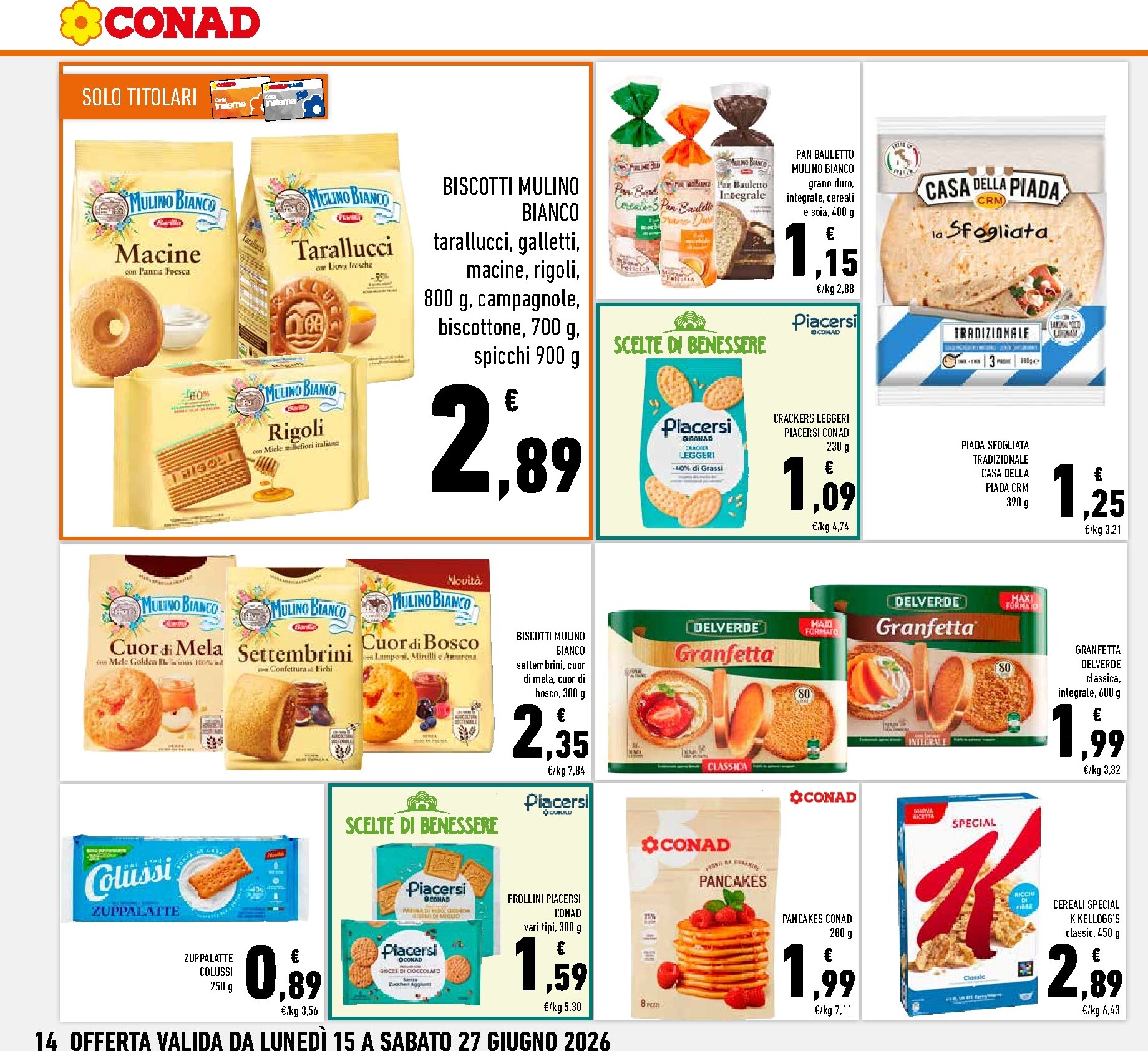 conad - Volantino attuale di Conad - Super Risparmio valido dal lunedì 15/06/2026 al sabato 27/06/2026 - page: 14