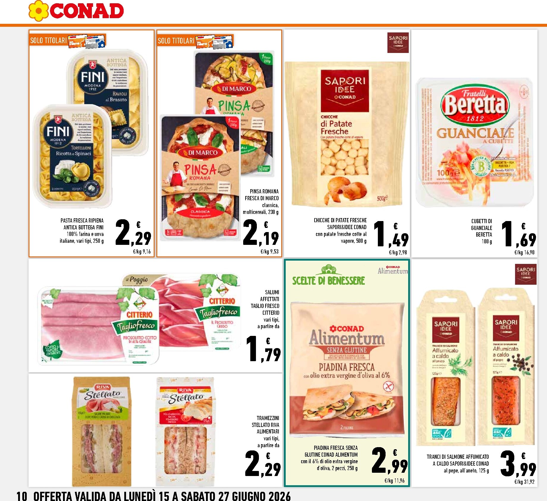 conad - Volantino attuale di Conad - Super Risparmio valido dal lunedì 15/06/2026 al sabato 27/06/2026 - page: 10