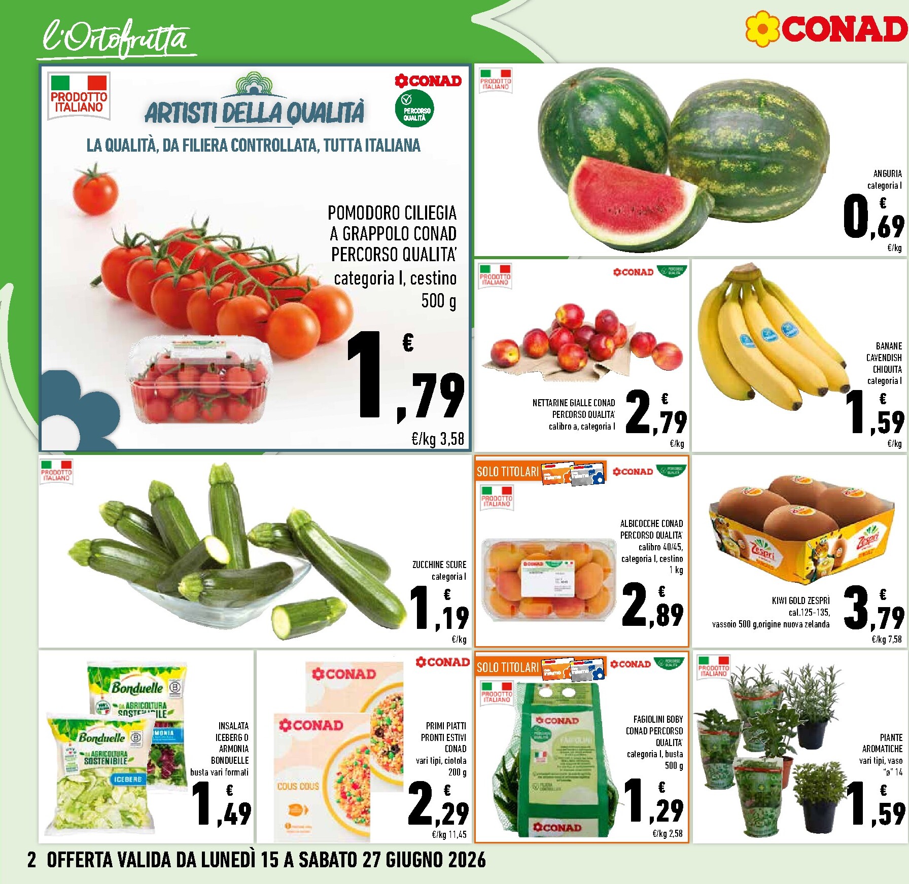 conad - Volantino attuale di Conad - Super Risparmio valido dal lunedì 15/06/2026 al sabato 27/06/2026 - page: 2