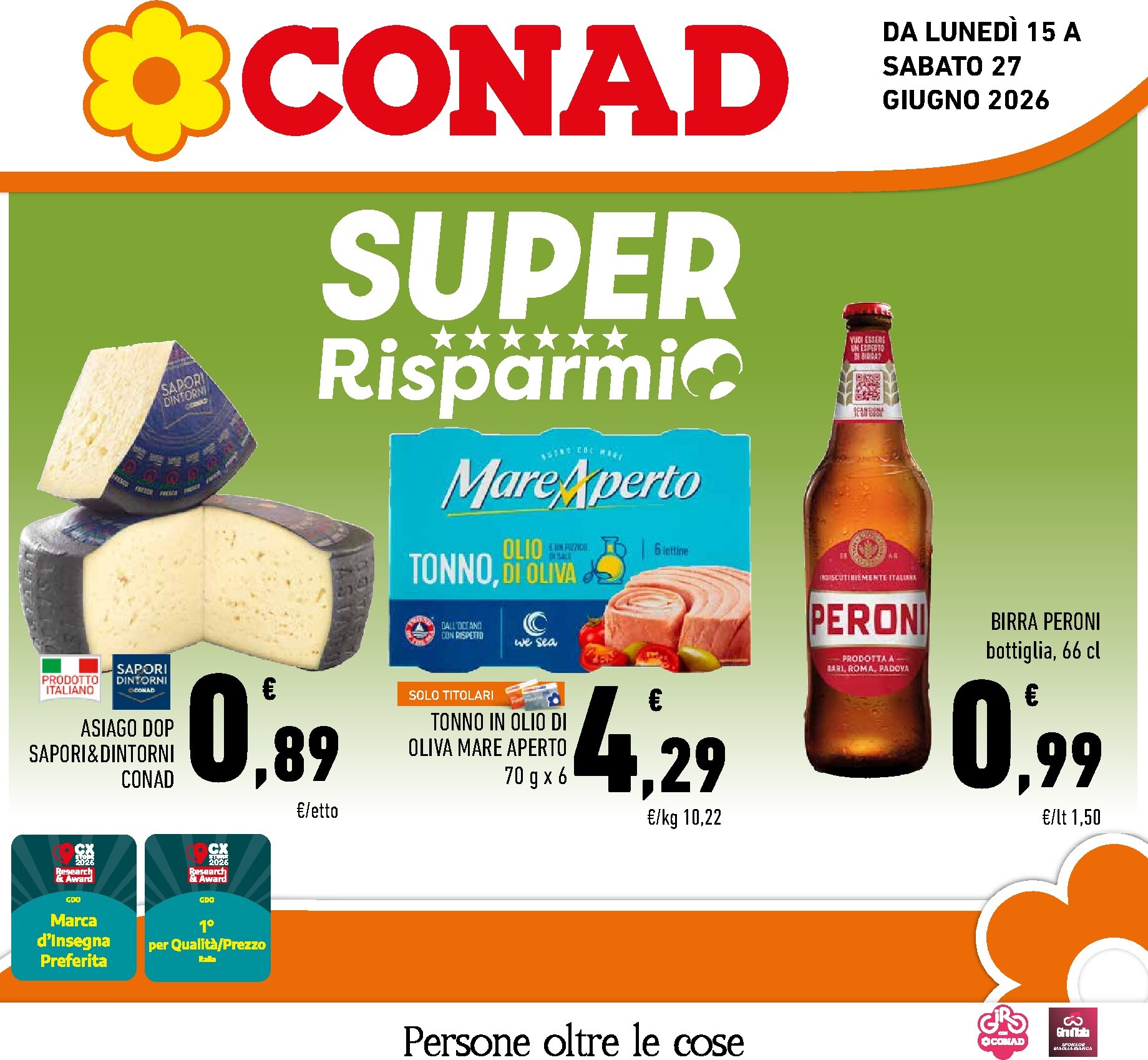 conad - Volantino attuale di Conad - Super Risparmio valido dal lunedì 15/06/2026 al sabato 27/06/2026