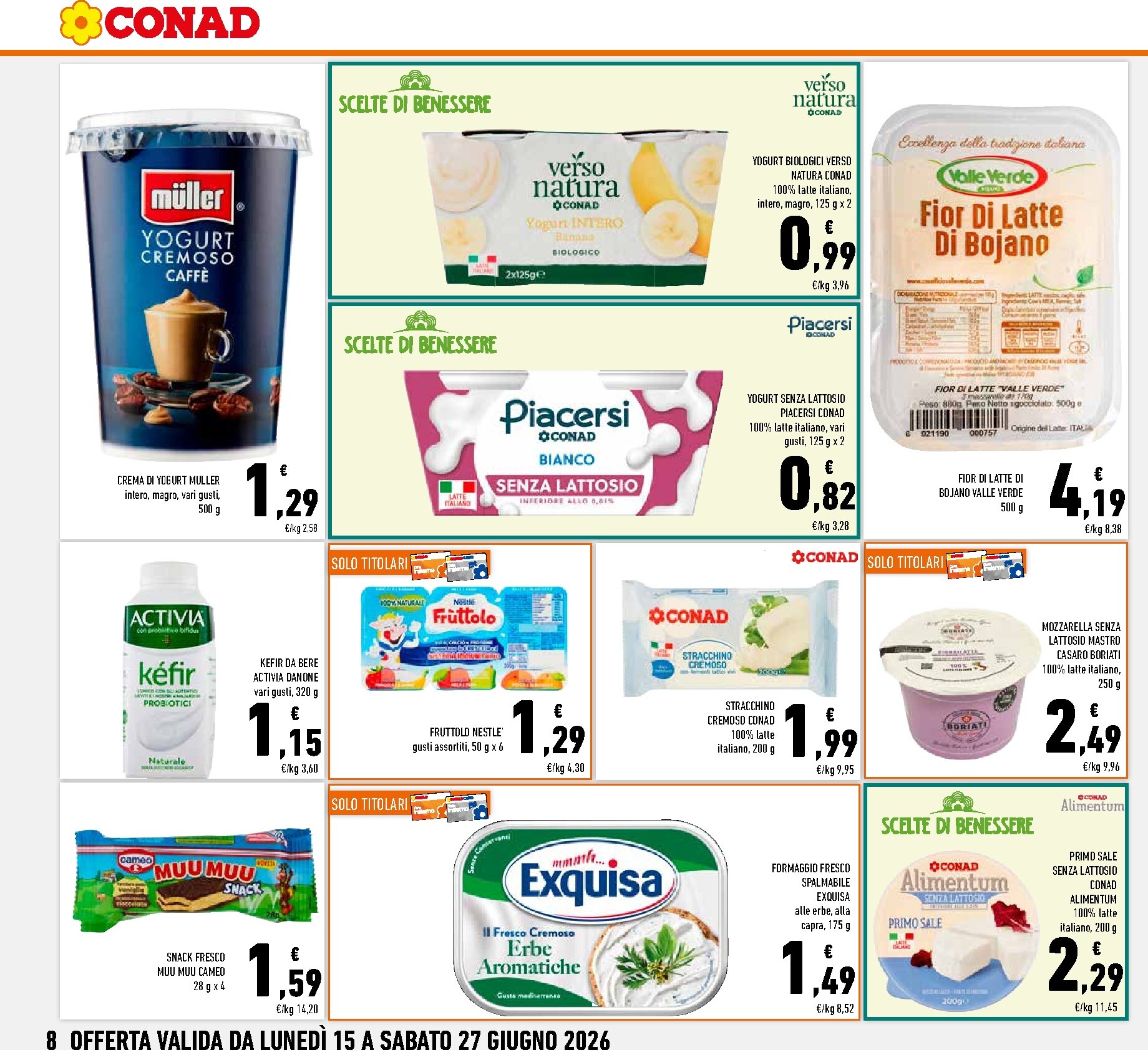 conad - Volantino attuale di Conad - Super Risparmio valido dal lunedì 15/06/2026 al sabato 27/06/2026 - page: 8