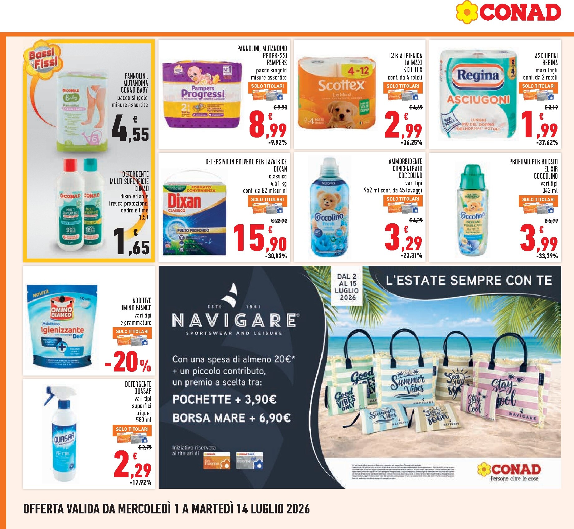 conad - Volantino Conad per la prossima settimana dal mercoledì 01/07/2026 al martedì 14/07/2026 - page: 20