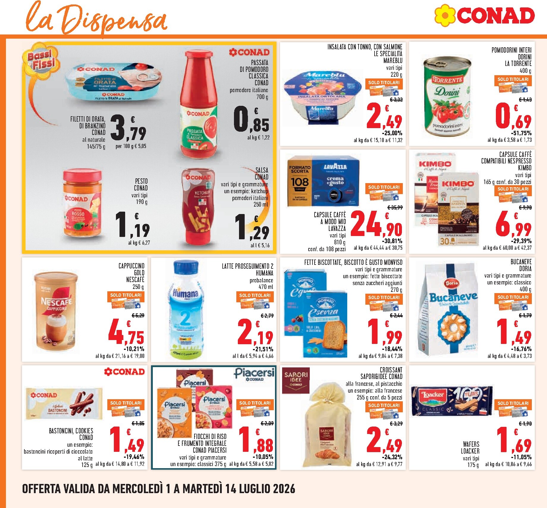 conad - Volantino Conad per la prossima settimana dal mercoledì 01/07/2026 al martedì 14/07/2026 - page: 14