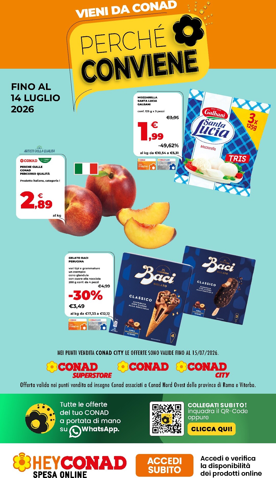 conad - Volantino attuale di Conad - Perché Conviene valido dal mercoledì 01/07/2026 al martedì 14/07/2026