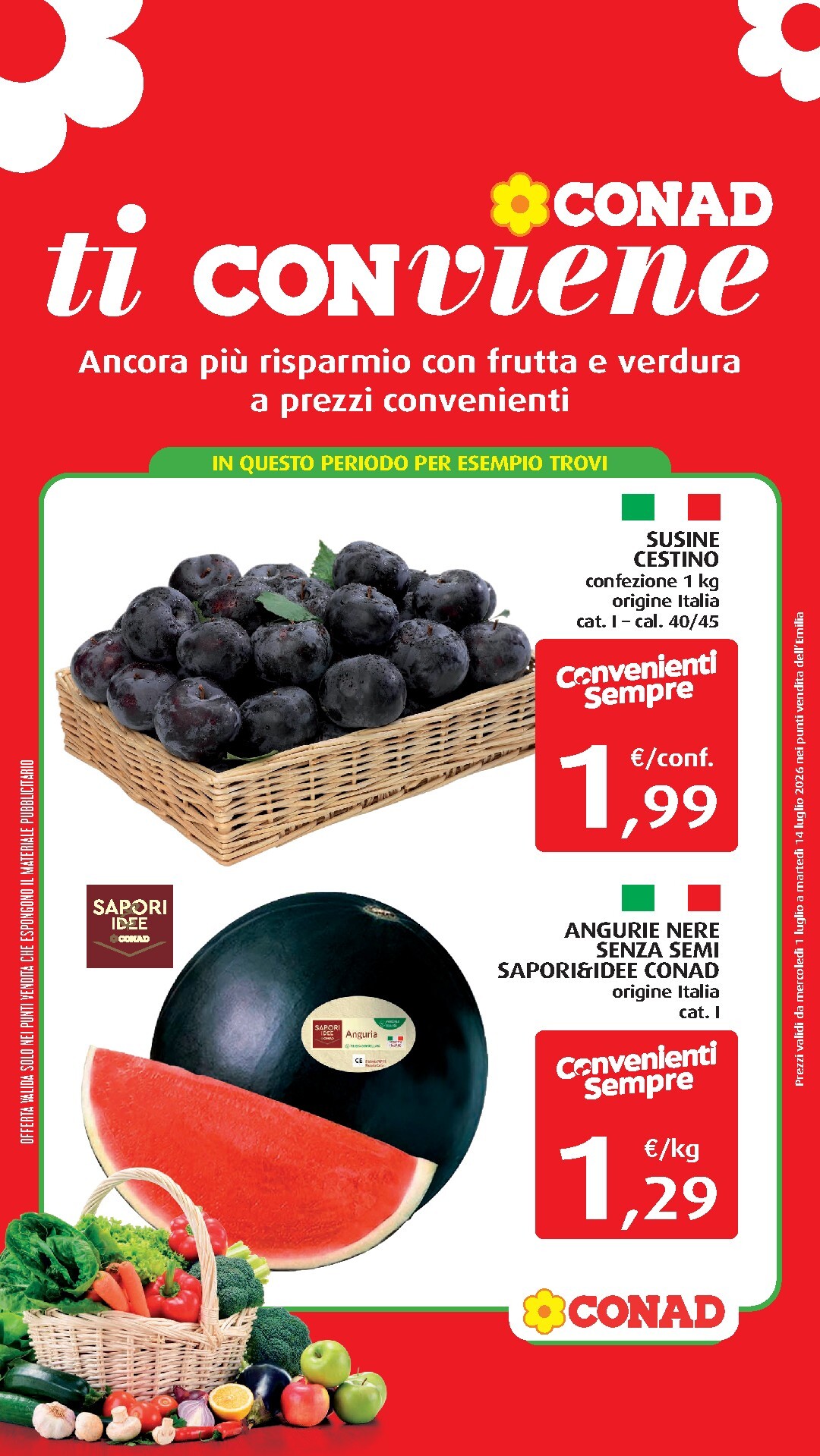 conad - Volantino attuale di Conad - Ti conviene valido dal mercoledì 01/07/2026 al martedì 14/07/2026