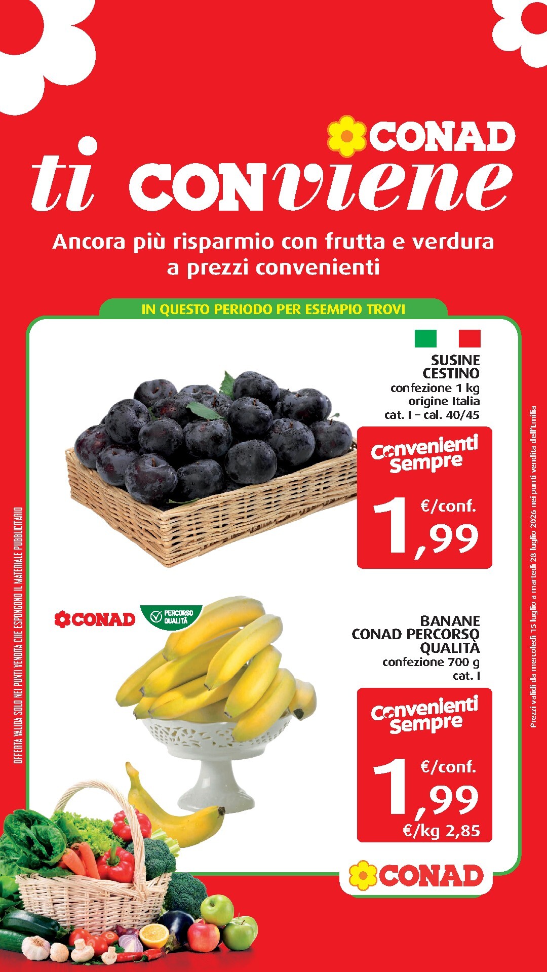 conad - Volantino attuale di Conad - Ti conviene valido dal mercoledì 15/07/2026 al martedì 28/07/2026 - page: 1