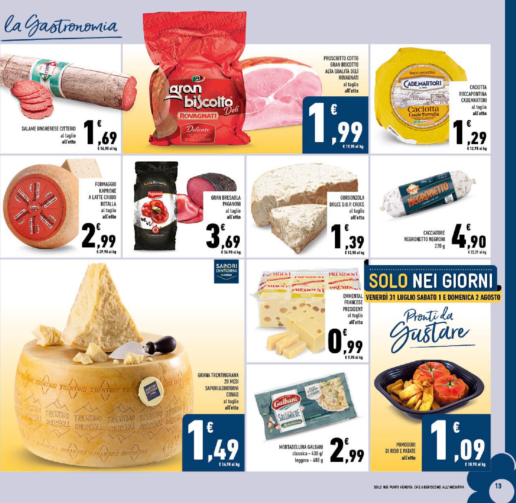 conad - Volantino attuale di Conad valido dal mercoledì 29/07/2026 al domenica 09/08/2026 - page: 13