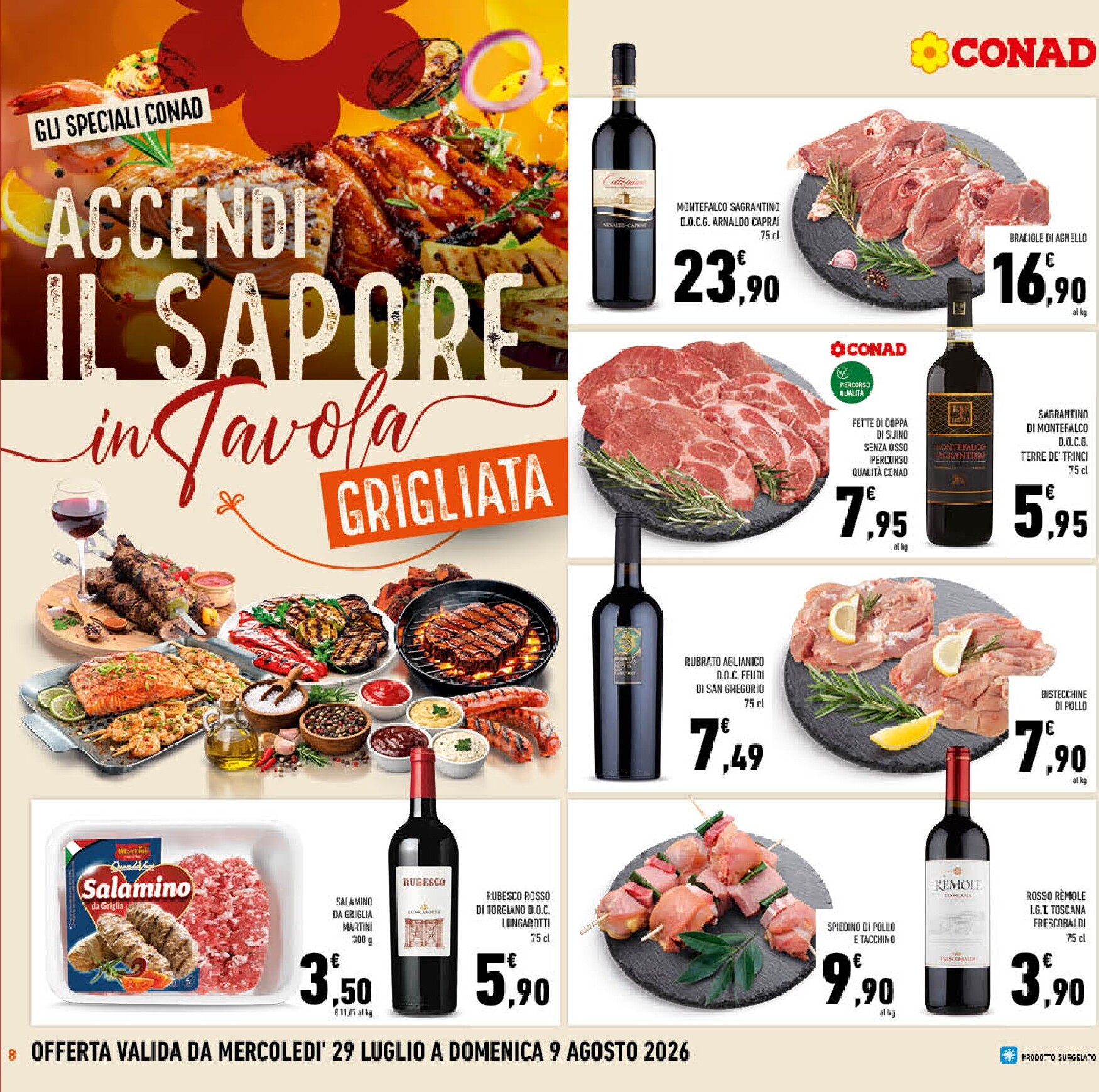 conad - Volantino attuale di Conad valido dal mercoledì 29/07/2026 al domenica 09/08/2026 - page: 8
