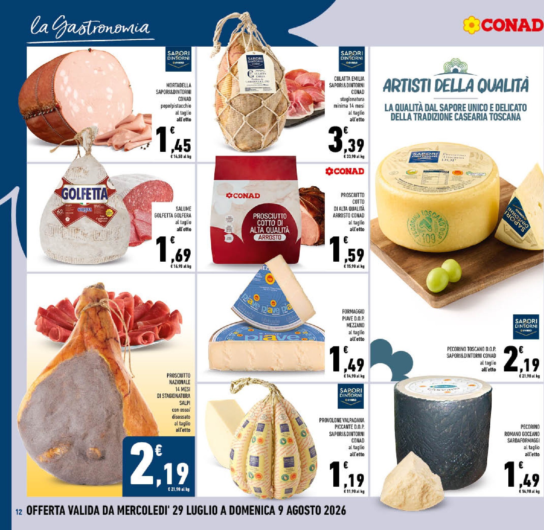 conad - Volantino attuale di Conad valido dal mercoledì 29/07/2026 al domenica 09/08/2026 - page: 12