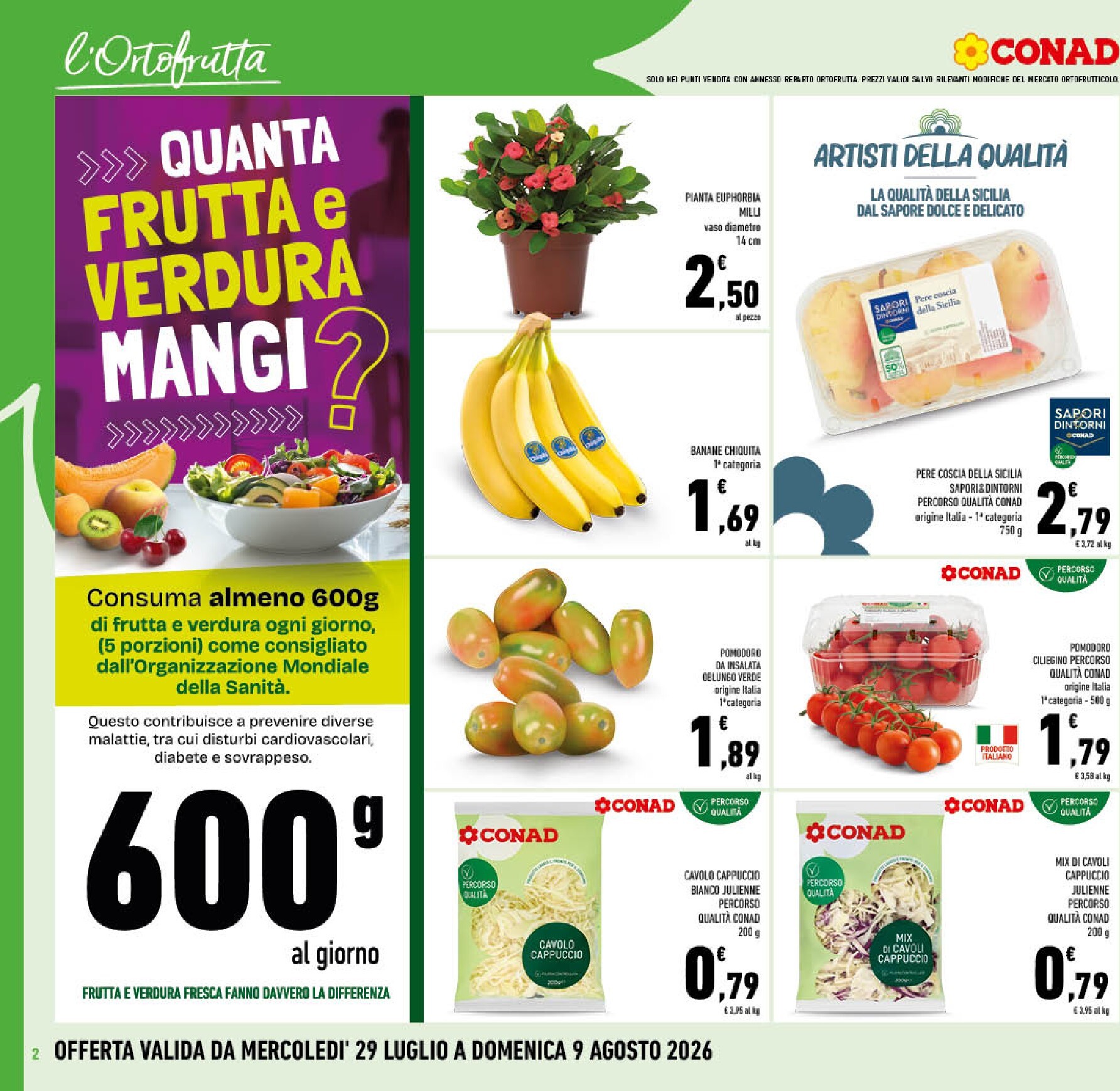 conad - Volantino attuale di Conad valido dal mercoledì 29/07/2026 al domenica 09/08/2026 - page: 2