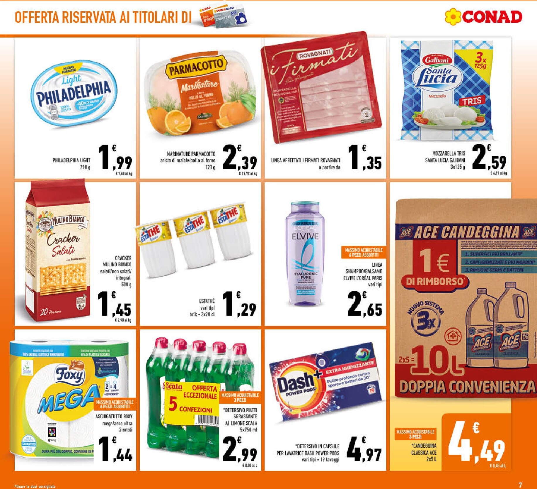conad - Volantino attuale di Conad valido dal mercoledì 29/07/2026 al domenica 09/08/2026 - page: 7
