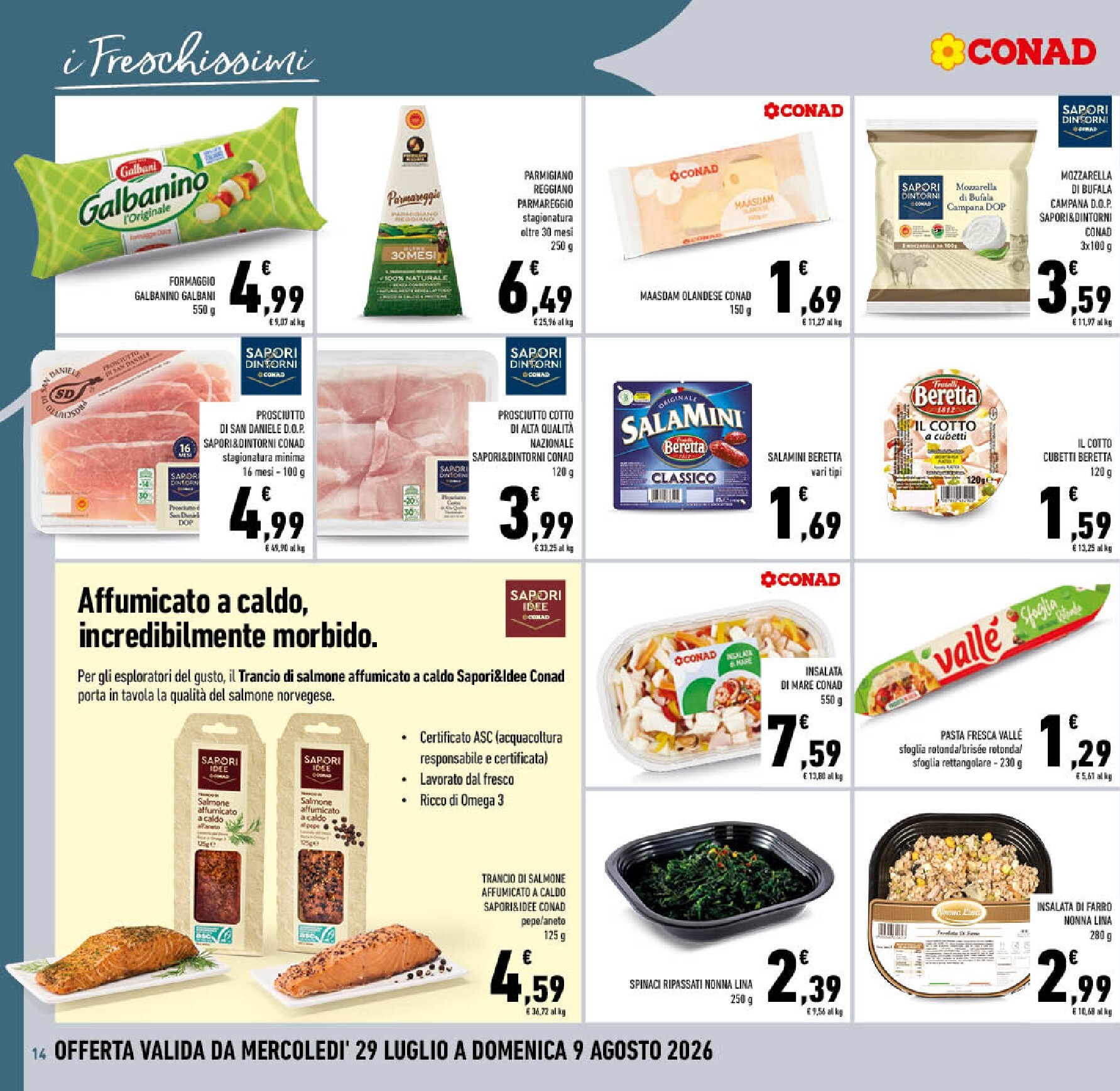 conad - Volantino attuale di Conad valido dal mercoledì 29/07/2026 al domenica 09/08/2026 - page: 14