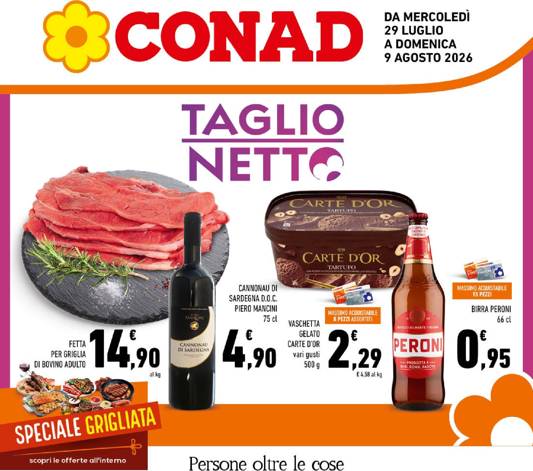 conad - Volantino attuale di Conad valido dal mercoledì 29/07/2026 al domenica 09/08/2026