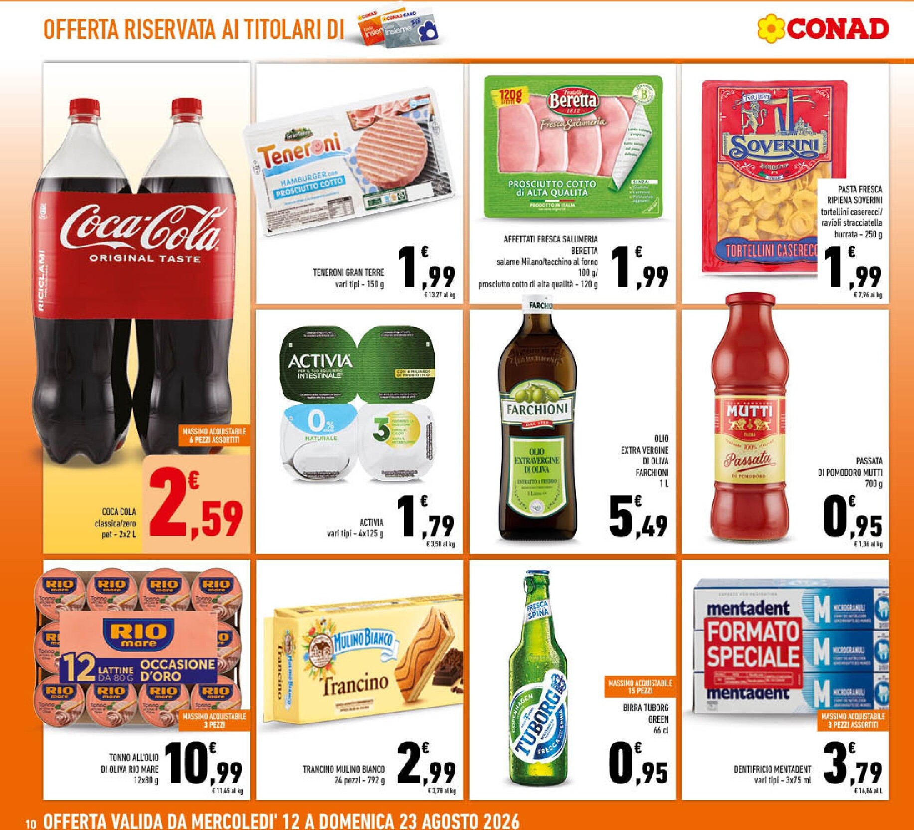 conad - Volantino futuro Conad valido dal mercoledì 12/08/2026 al domenica 23/08/2026 - page: 10