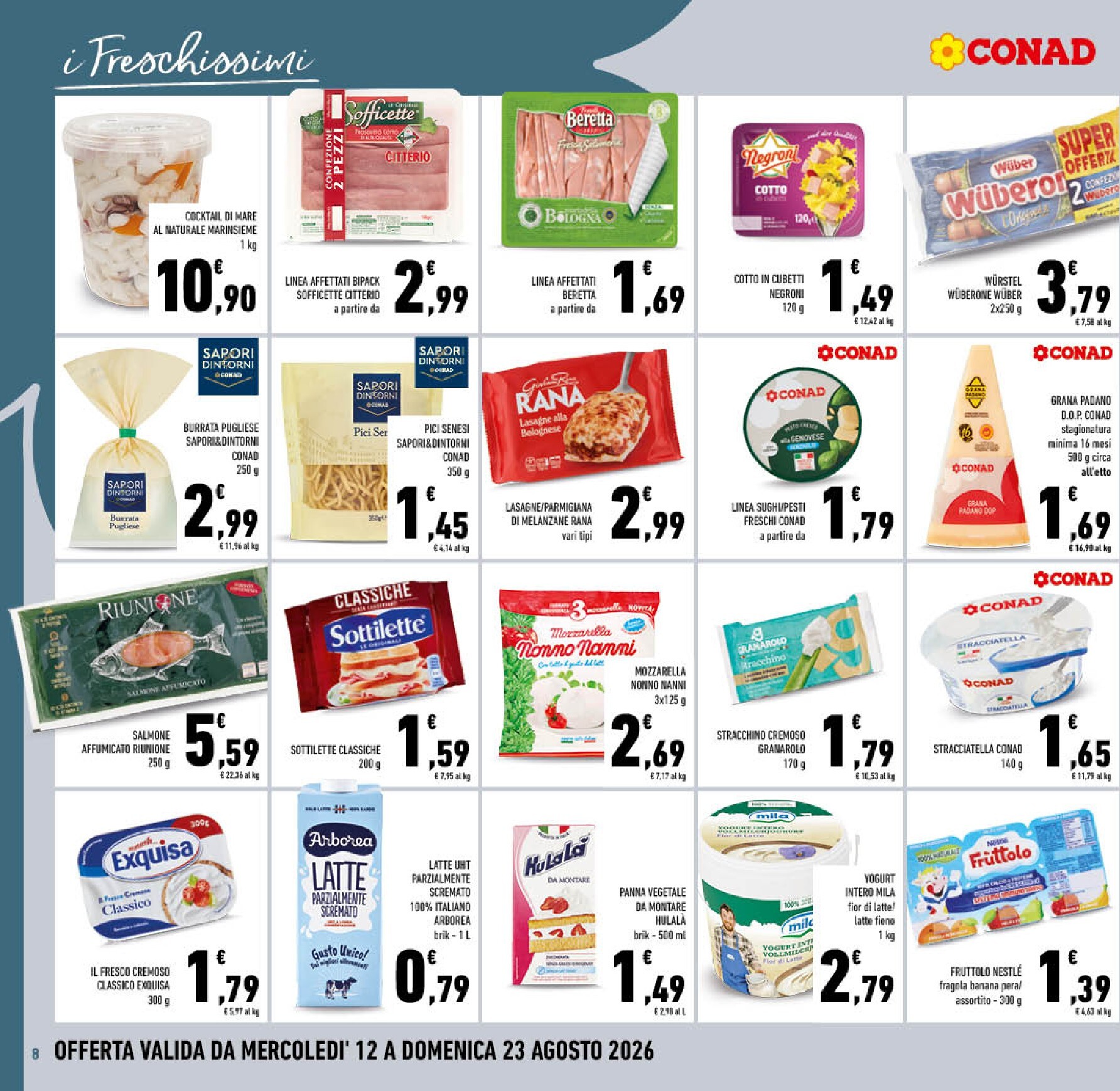 conad - Volantino futuro Conad valido dal mercoledì 12/08/2026 al domenica 23/08/2026 - page: 8