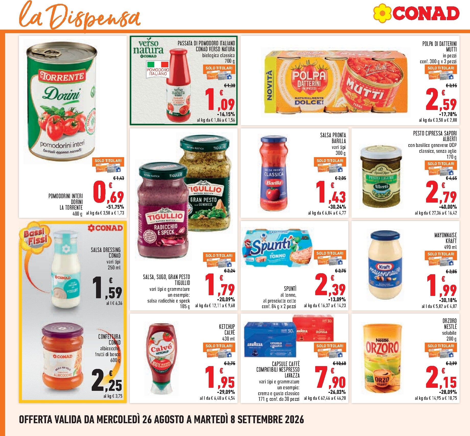 conad - Volantino Conad per la prossima settimana dal mercoledì 26/08/2026 al martedì 08/09/2026 - page: 18