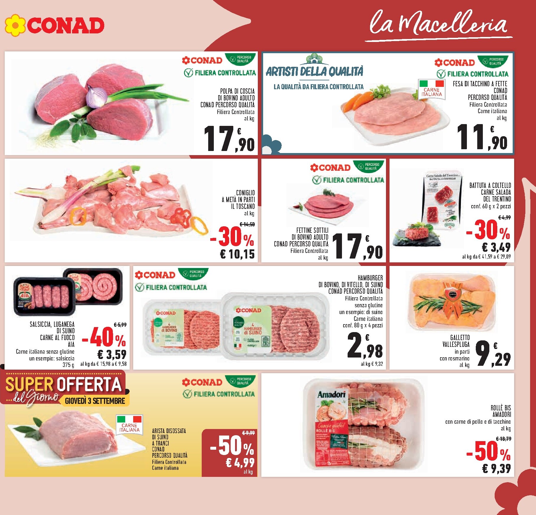 conad - Volantino Conad per la prossima settimana dal mercoledì 26/08/2026 al martedì 08/09/2026 - page: 3