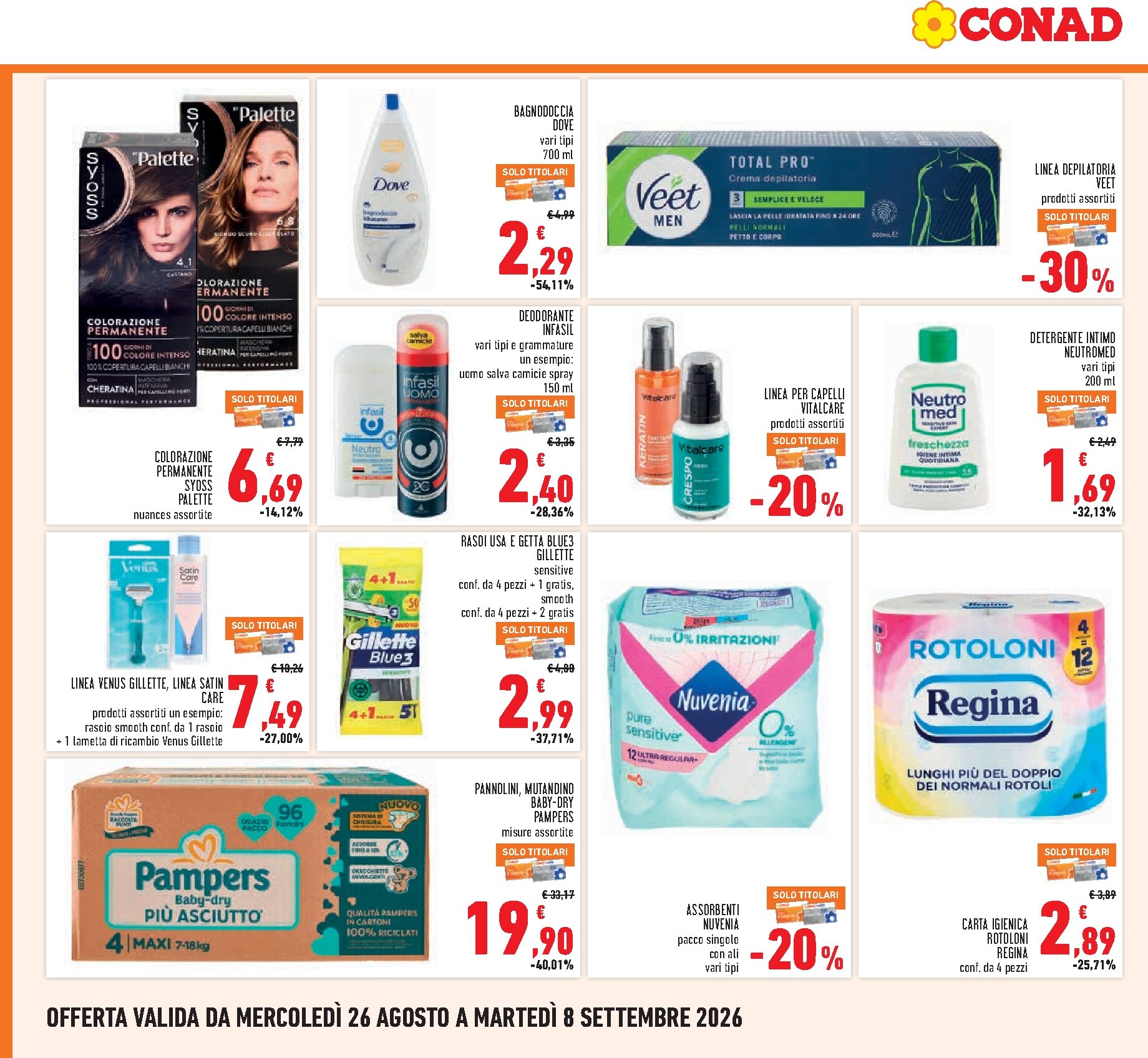 conad - Volantino Conad per la prossima settimana dal mercoledì 26/08/2026 al martedì 08/09/2026 - page: 22