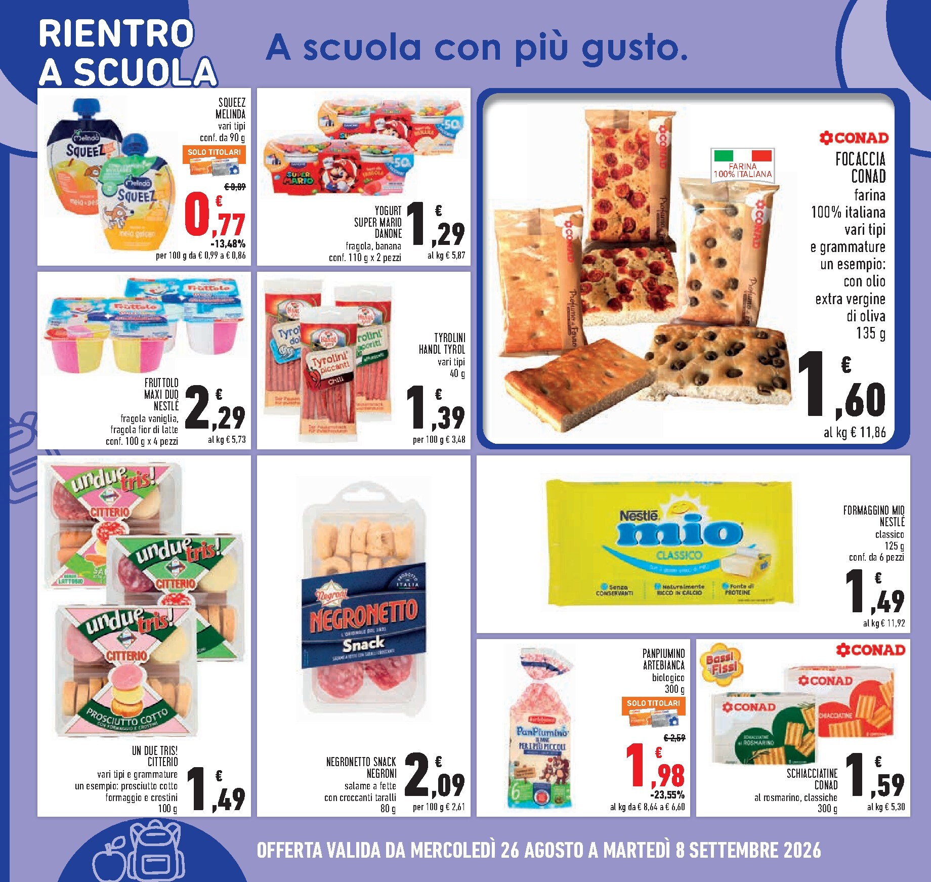 conad - Volantino Conad per la prossima settimana dal mercoledì 26/08/2026 al martedì 08/09/2026 - page: 10
