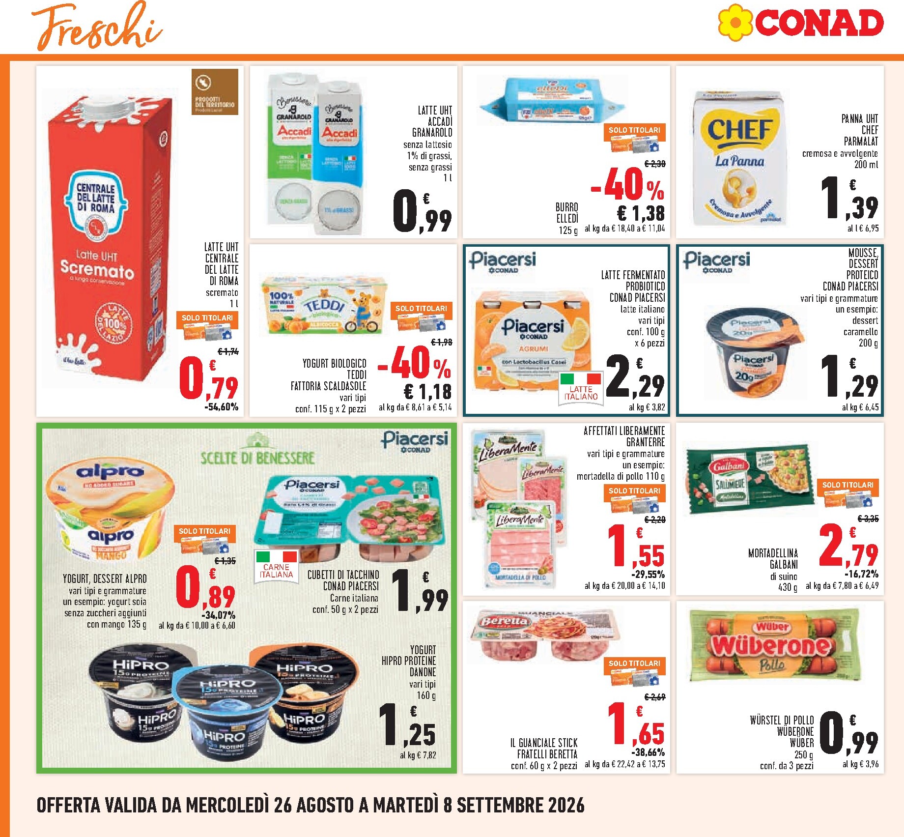 conad - Volantino Conad per la prossima settimana dal mercoledì 26/08/2026 al martedì 08/09/2026 - page: 12