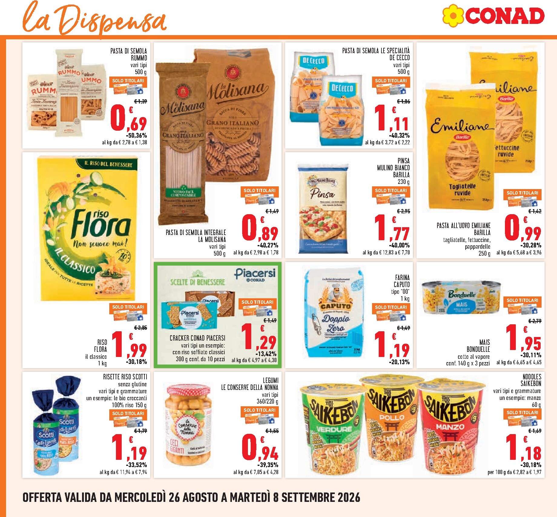 conad - Volantino Conad per la prossima settimana dal mercoledì 26/08/2026 al martedì 08/09/2026 - page: 14