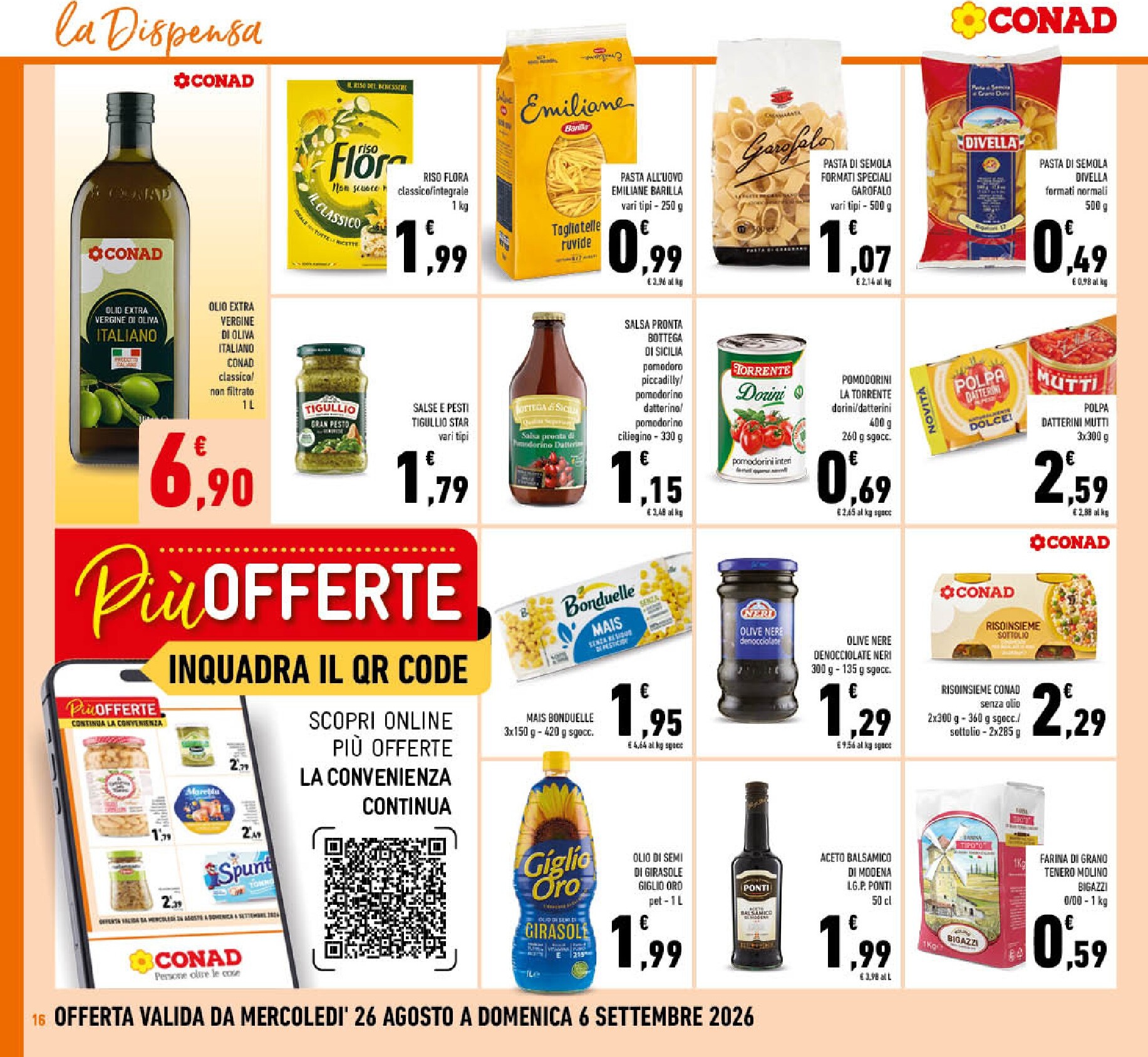 conad - Volantino futuro Conad valido dal mercoledì 26/08/2026 al domenica 06/09/2026 - page: 16