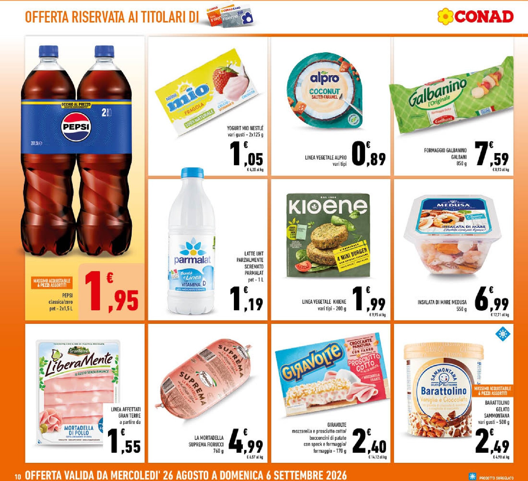 conad - Volantino futuro Conad valido dal mercoledì 26/08/2026 al domenica 06/09/2026 - page: 10