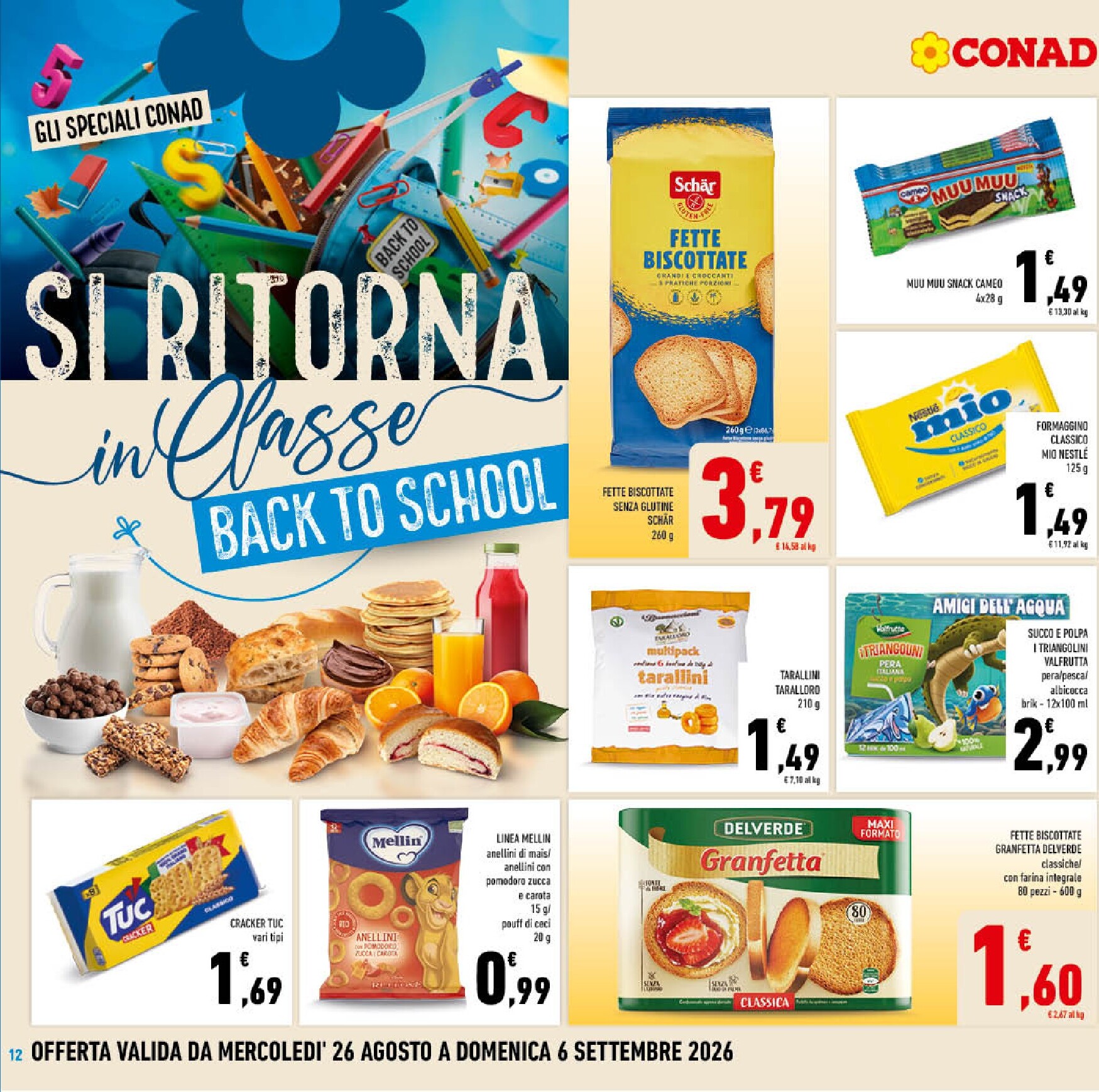 conad - Volantino futuro Conad valido dal mercoledì 26/08/2026 al domenica 06/09/2026 - page: 12