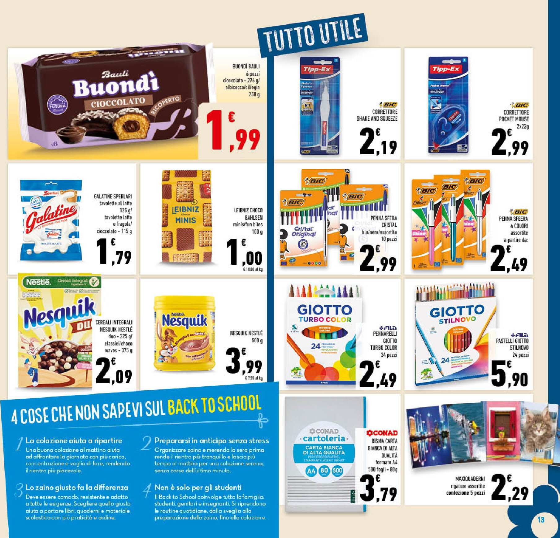 conad - Volantino futuro Conad valido dal mercoledì 26/08/2026 al domenica 06/09/2026 - page: 13