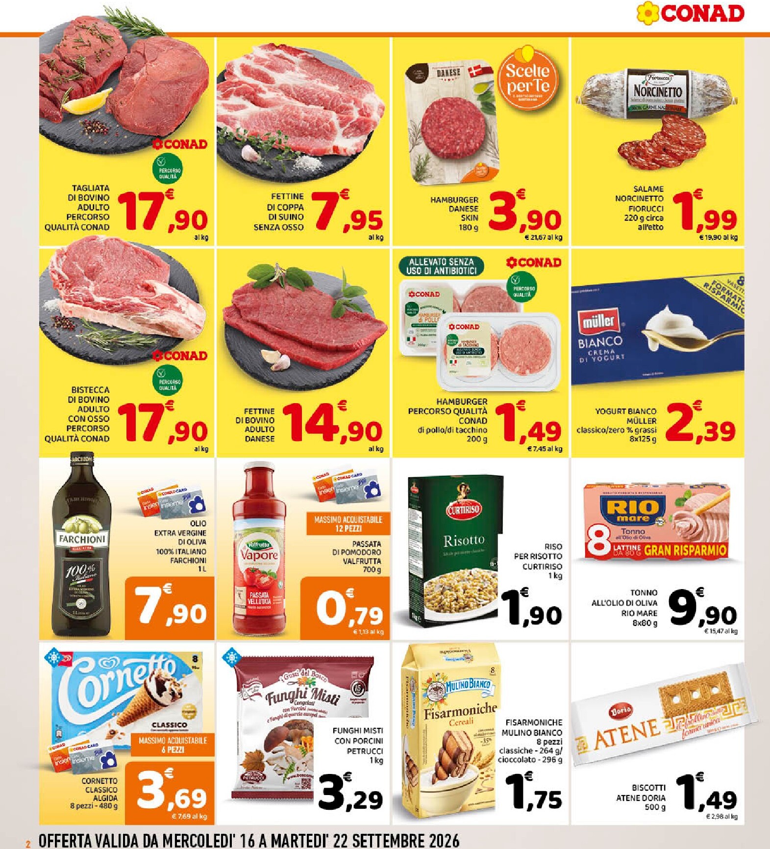 conad - Volantino attuale di Conad - Piú valido dal mercoledì 16/09/2026 al martedì 22/09/2026 - page: 2