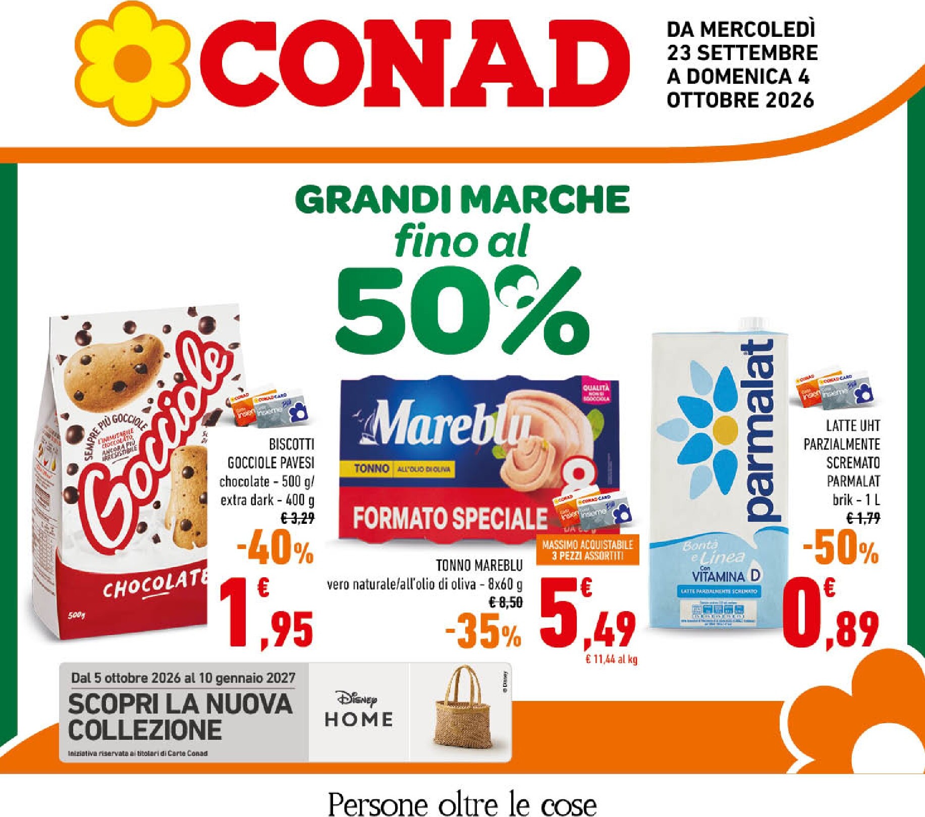conad - Volantino futuro Conad valido dal mercoledì 23/09/2026 al domenica 04/10/2026 - page: 1
