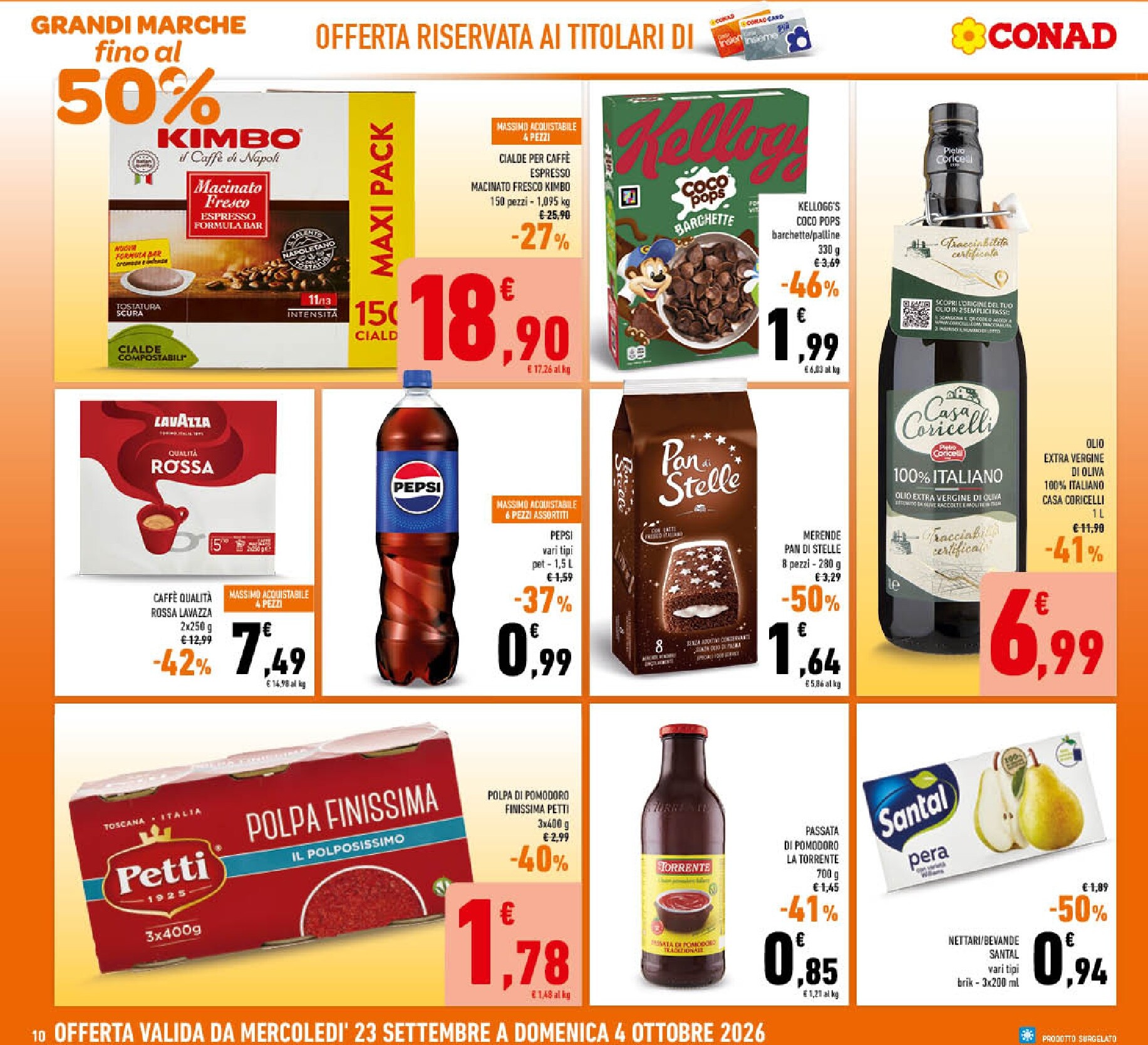 conad - Volantino futuro Conad valido dal mercoledì 23/09/2026 al domenica 04/10/2026 - page: 10