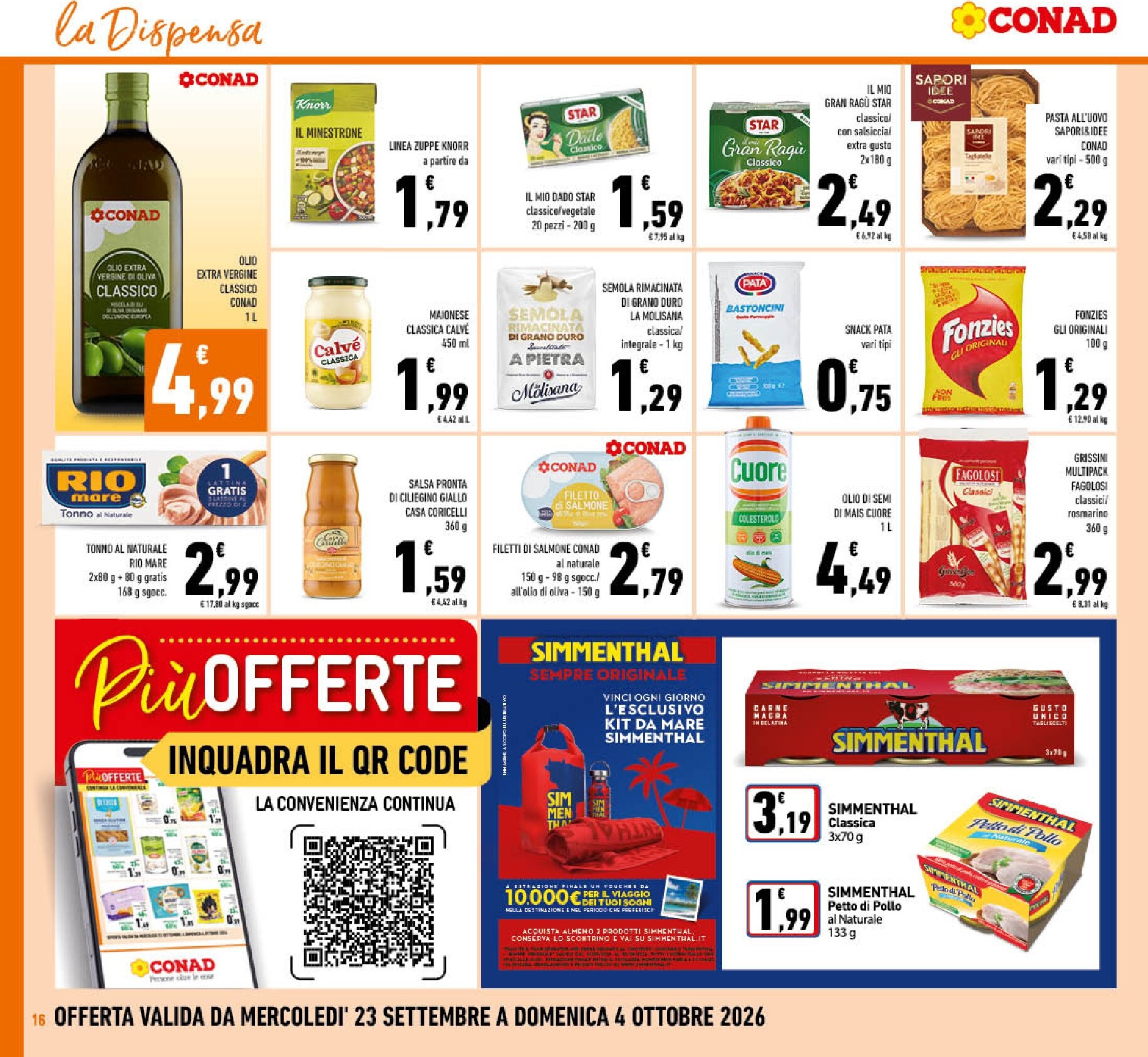 conad - Volantino futuro Conad valido dal mercoledì 23/09/2026 al domenica 04/10/2026 - page: 16