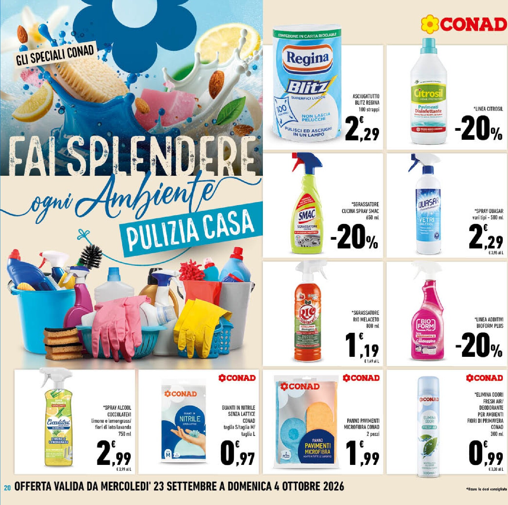 conad - Volantino futuro Conad valido dal mercoledì 23/09/2026 al domenica 04/10/2026 - page: 20