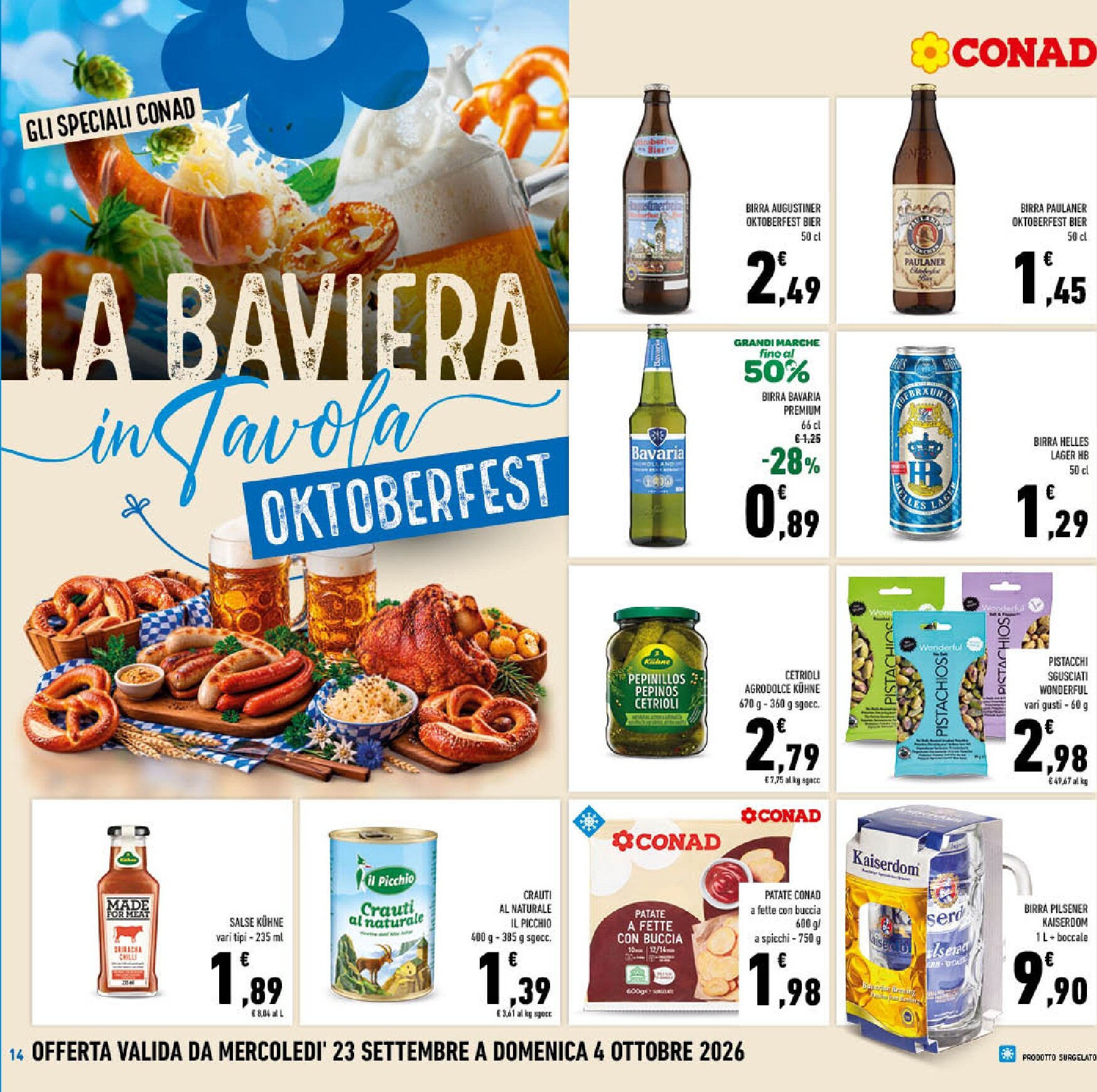 conad - Volantino futuro Conad valido dal mercoledì 23/09/2026 al domenica 04/10/2026 - page: 14