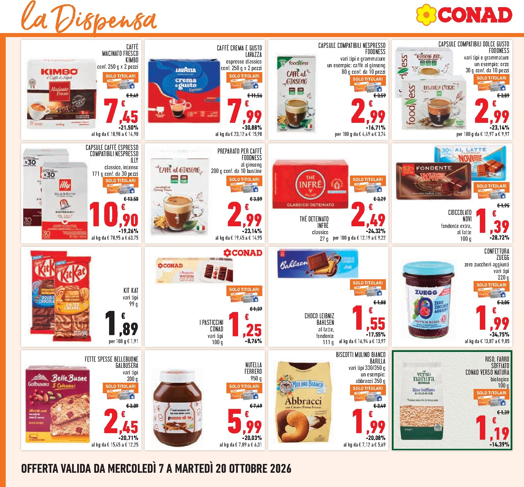 conad - Volantino Conad per la prossima settimana dal mercoledì 07/10/2026 al martedì 20/10/2026 - page: 14