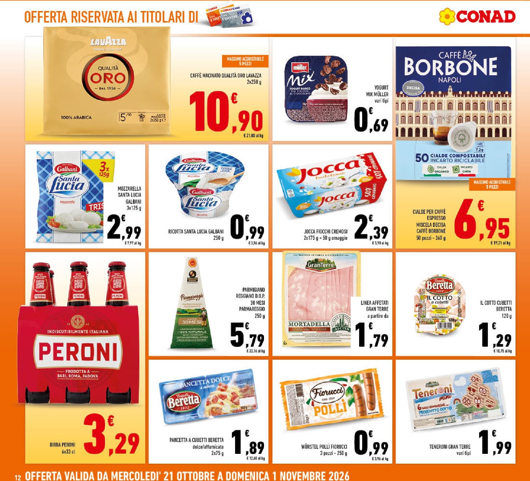 conad - Volantino futuro Conad valido dal mercoledì 21/10/2026 al domenica 01/11/2026 - page: 12
