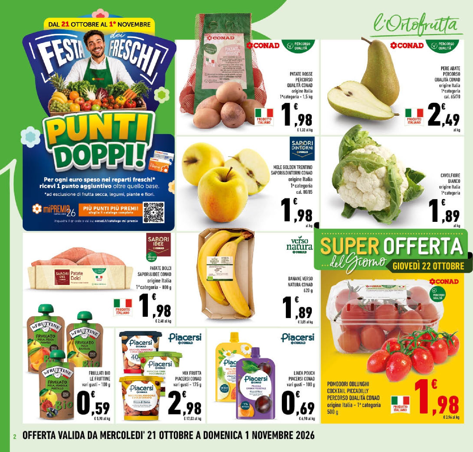 conad - Volantino futuro Conad valido dal mercoledì 21/10/2026 al domenica 01/11/2026 - page: 2