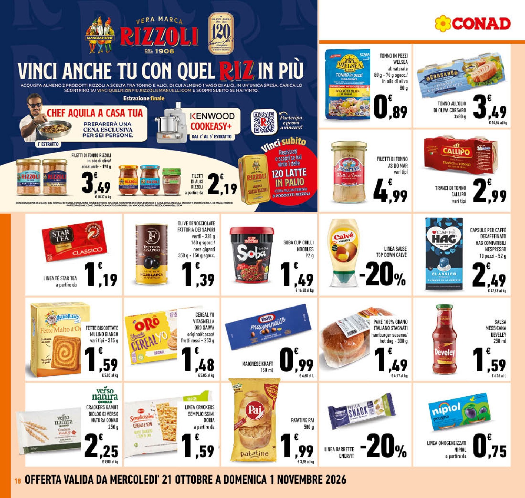 conad - Volantino futuro Conad valido dal mercoledì 21/10/2026 al domenica 01/11/2026 - page: 18