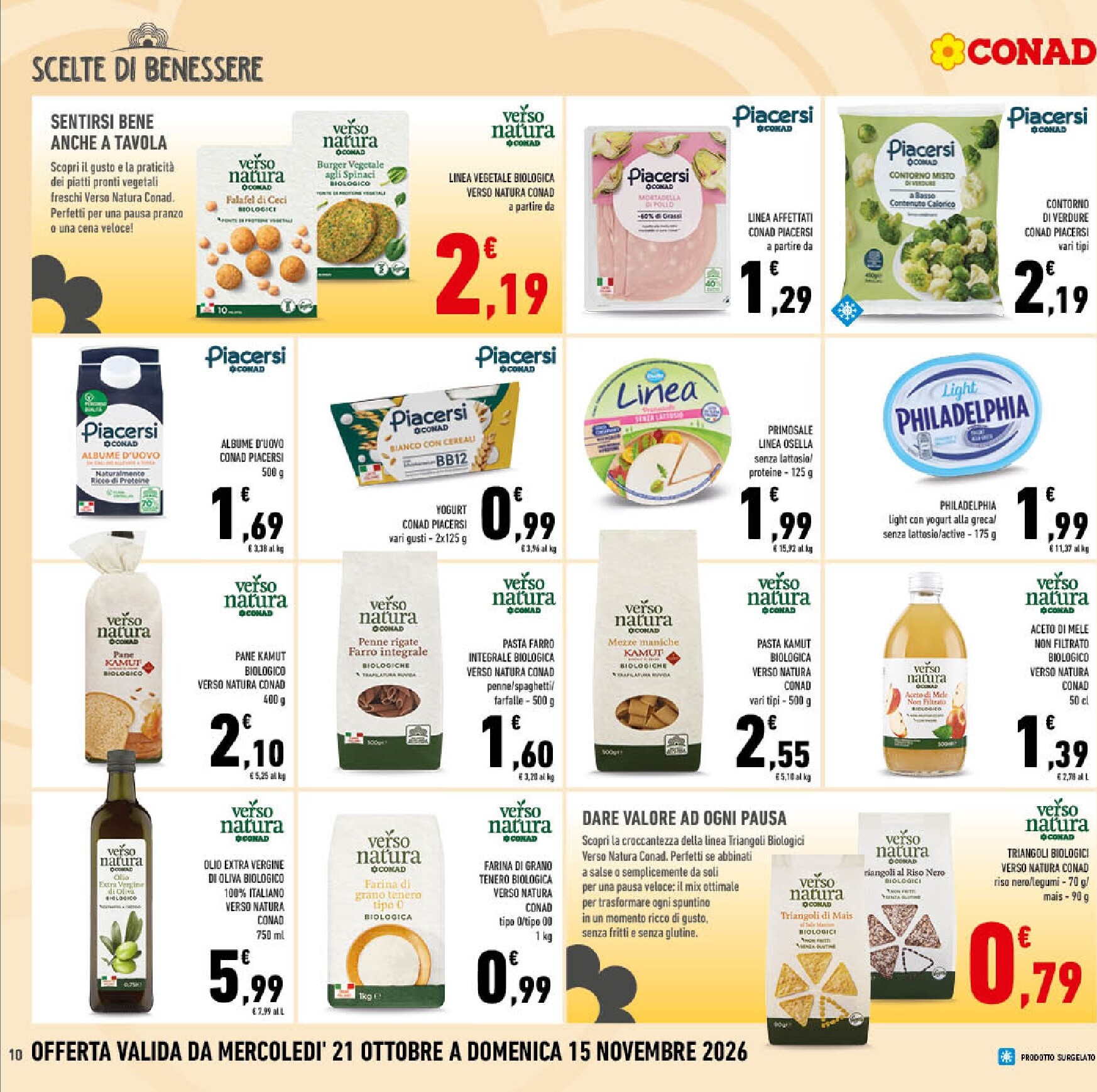 conad - Volantino futuro Conad valido dal mercoledì 21/10/2026 al domenica 01/11/2026 - page: 10