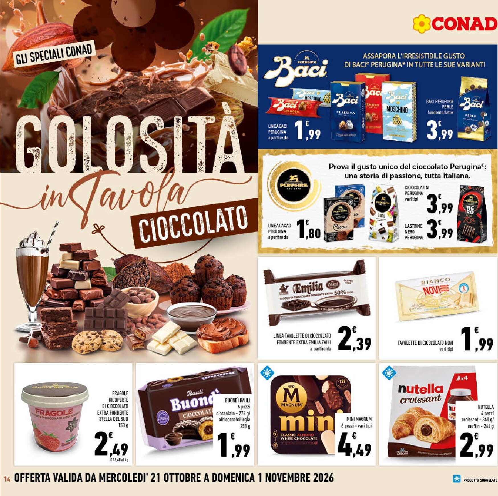 conad - Volantino futuro Conad valido dal mercoledì 21/10/2026 al domenica 01/11/2026 - page: 14