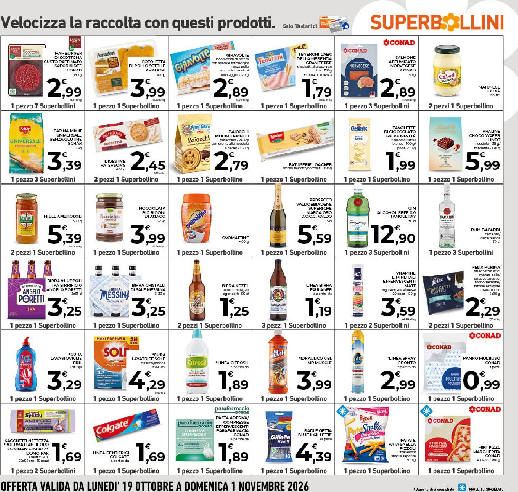 conad - Volantino futuro Conad valido dal mercoledì 21/10/2026 al domenica 01/11/2026 - page: 22